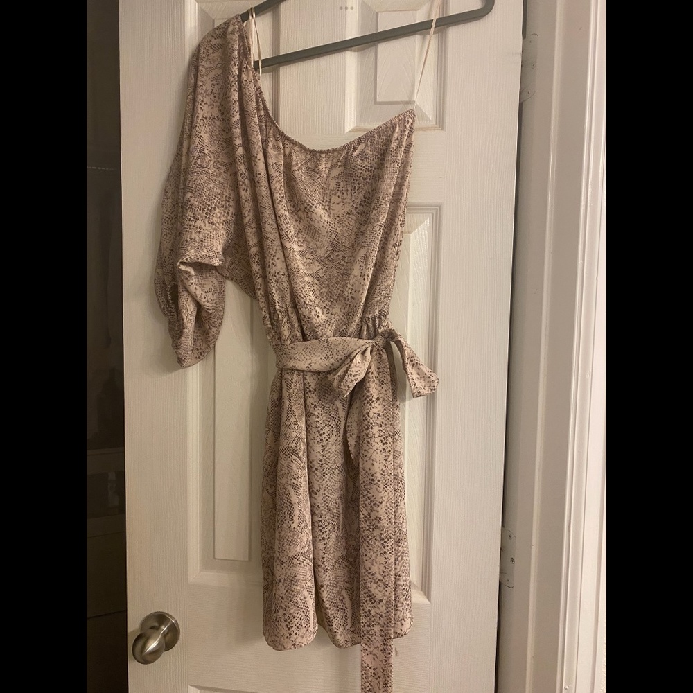 Rebecca Taylor silk dress- one shoulder